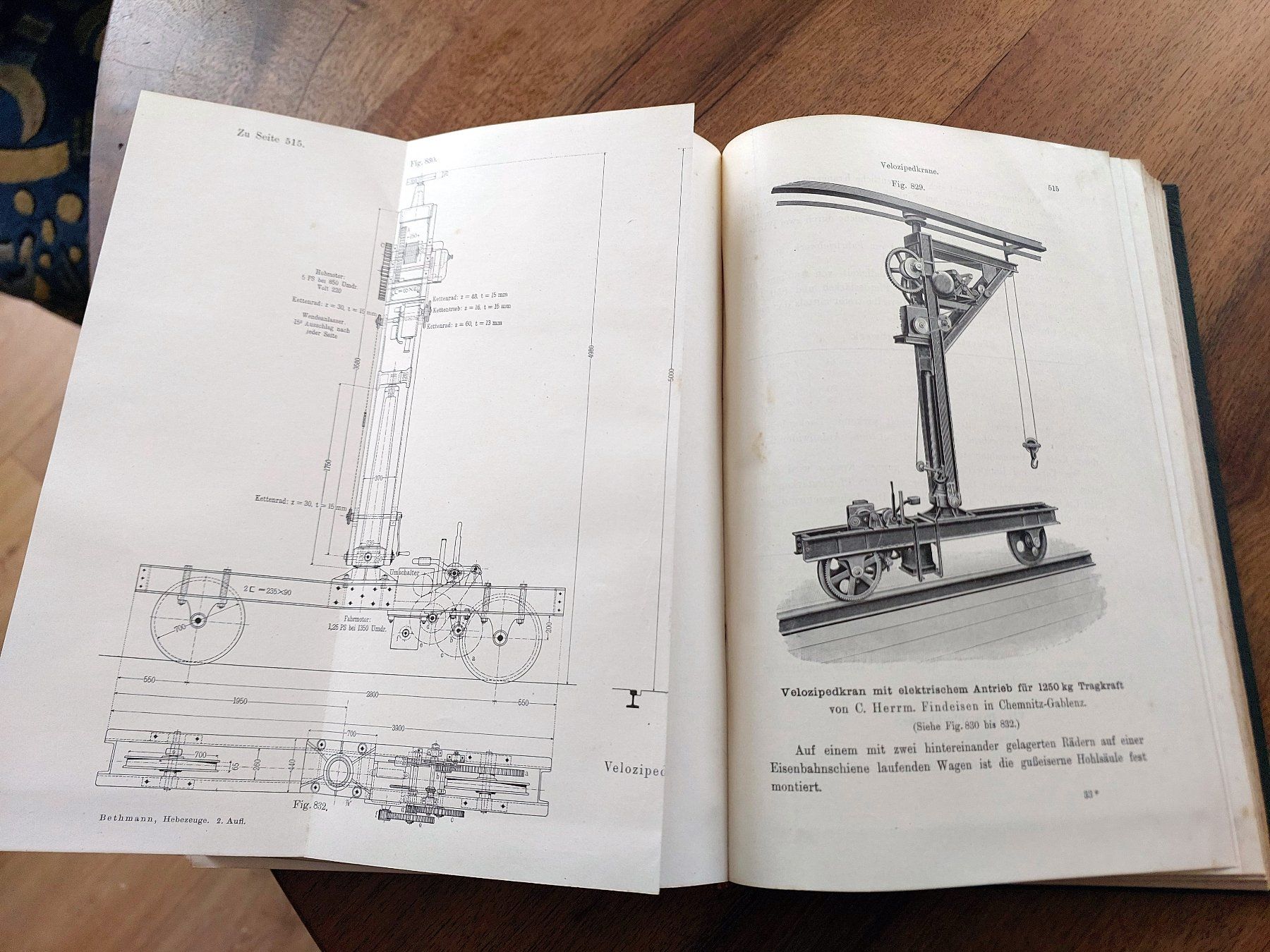Libri: Die Hebezeuge von Hugo Bethmann, 1908 – Usato da Schönenwerd venduto da Steidi 3