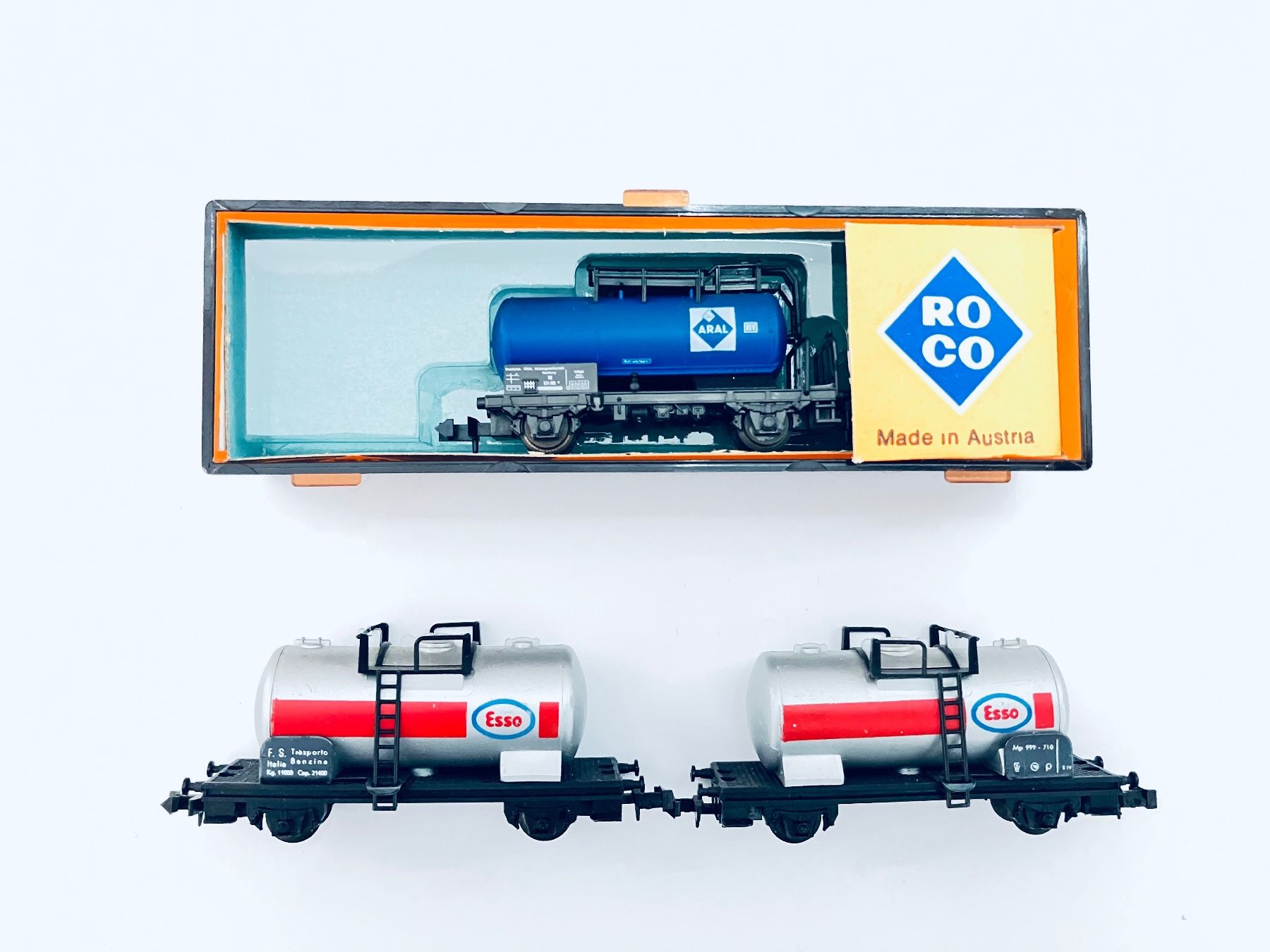 Lima Modellini di ferrovie: 3xTank Kessel Wagen SPUR N – Usato da Oberbuchsiten venduto da Orsetto24 1