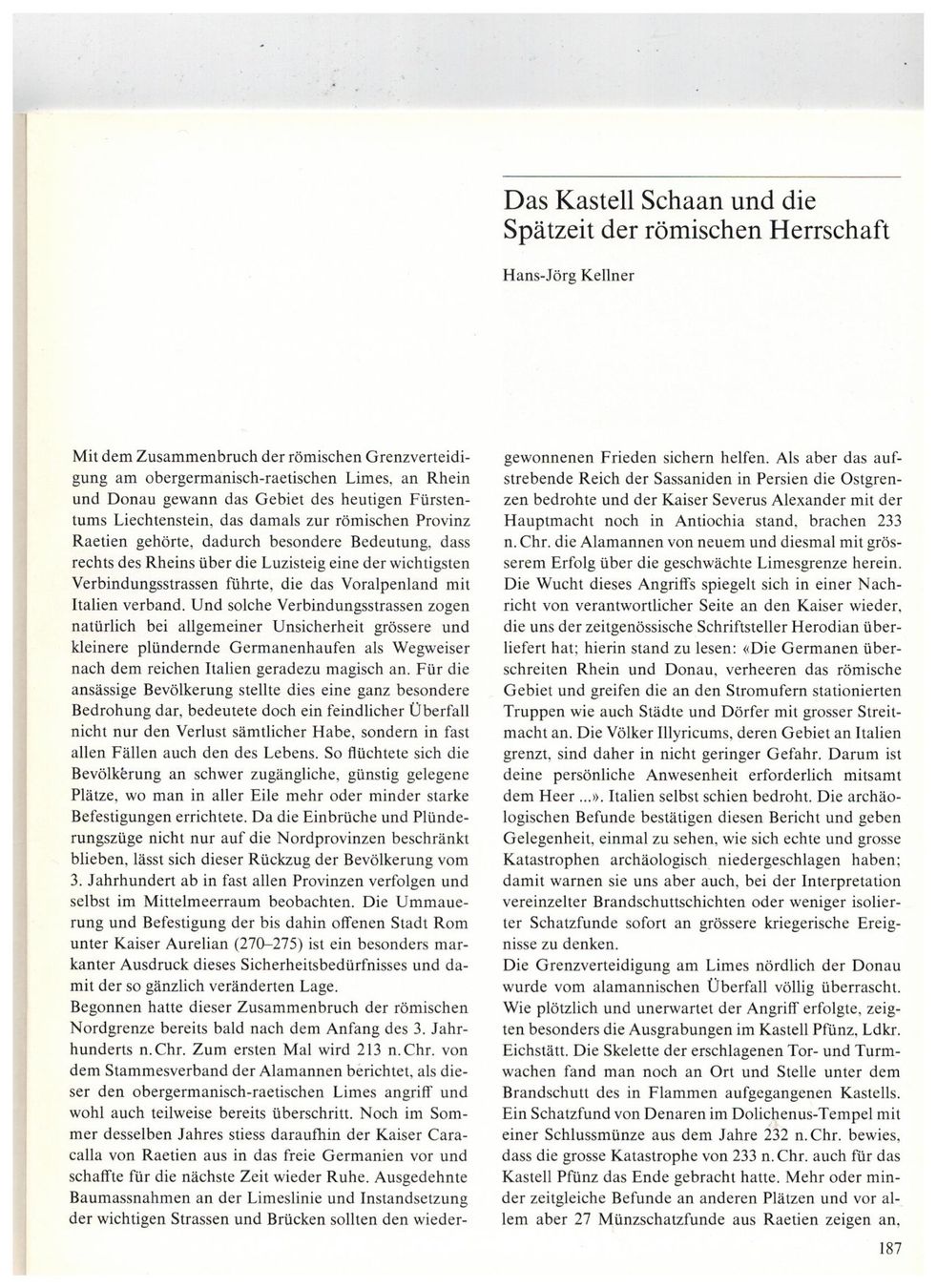 Libri: Archäologie: Röm. Kastell Schaan – Nuovo (secondo la descrizione) da Biel-Benken BL venduto da rud_yc8p