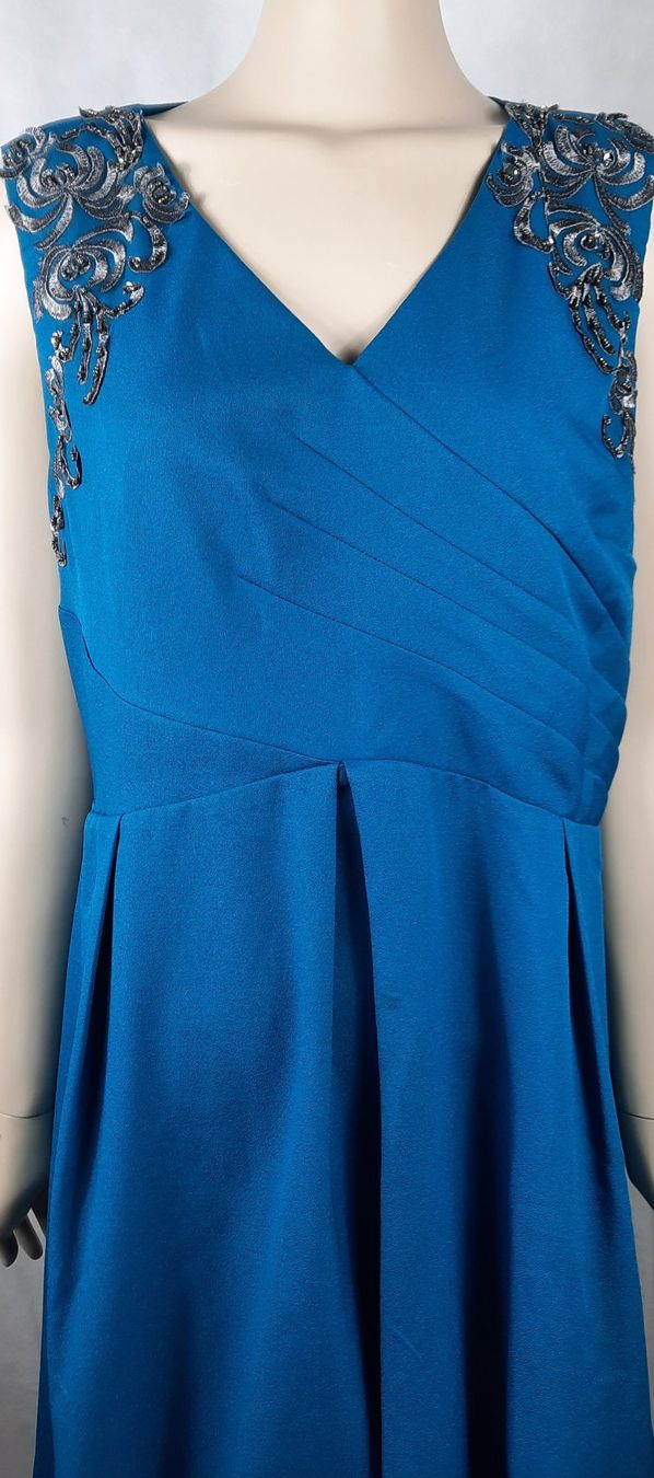 Kleider: LITTLE MISTRESS Plus Size Blaugrün Crossover Kleid Gr48 – Gebraucht aus Seuzach von VT-Collections2 5