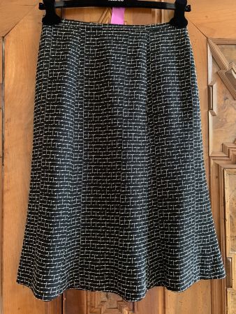 MAX MARA Rock Gr. 40IT / 36EU   Farbe: Schwarz und Weiß