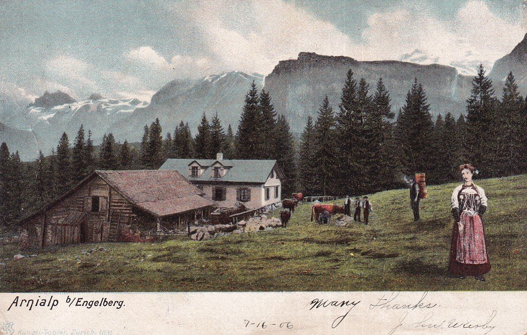Cartoline postali: Arnialp   OW   ob Engelberg        ca. 1900 – Usato da Brig venduto da Valcards54