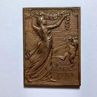 Bronze Medaille Bundesfeier Basel 1901 (36 x 50 mm, 34.1 g)