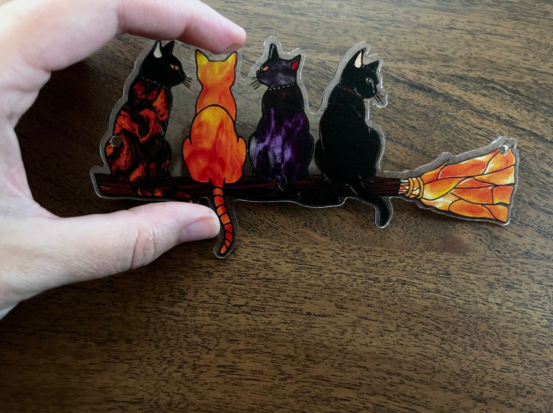 Tutte le decorazioni: Halloween Deko: Hexenbesen mit Katzen – Nuovo e nell'imballaggio originale da Gams venduto da Mariawicca 3