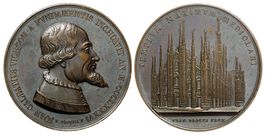 Italien, Medaille 1886, Mailänder Dom AE