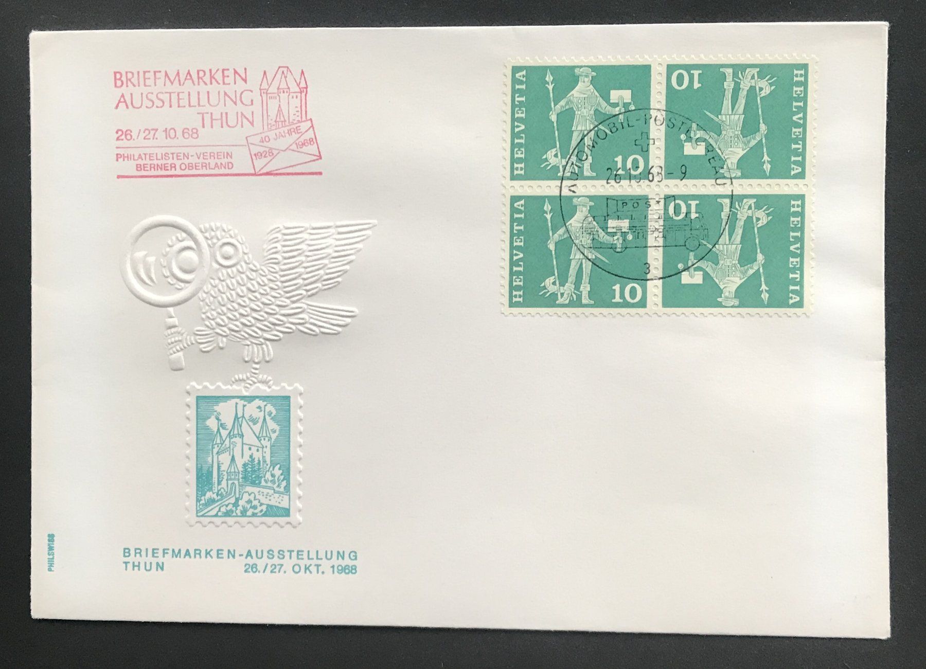 Tutti i francobolli: BRIEFUMSCHLAG 1968 – Usato da Ostermundigen venduto da Heavenmaus75