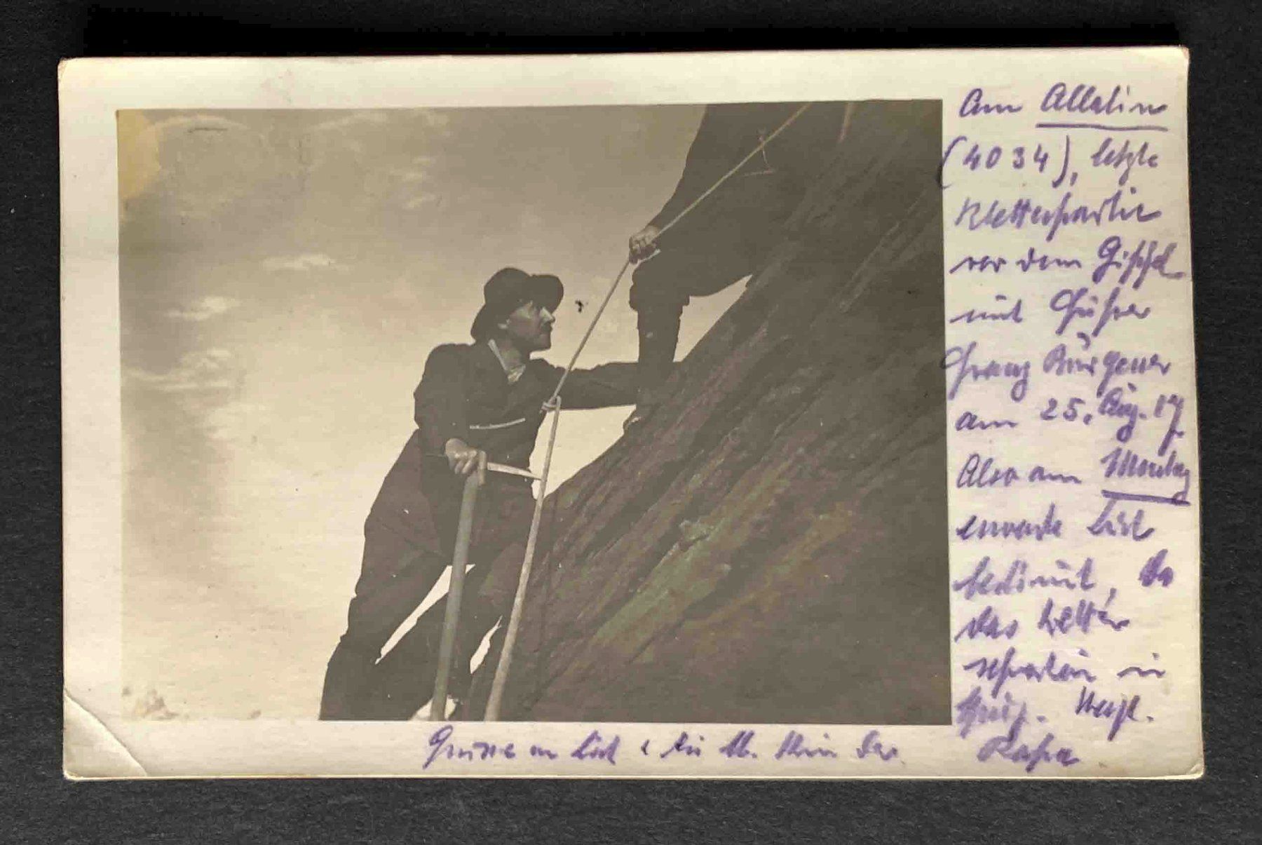 Cartes postales: AK Am Allalin – D'occasion à Goldau par artelier1