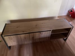 Möbelstück Holz Nachbildung Metall Gestell gebraucht