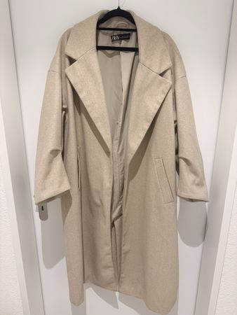 Zara Mantel, Grösse L, beige