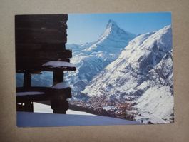Ak Zermatt mit Matterhorn Wallis