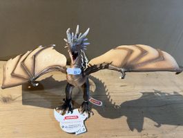 Schleich Drache, braun, mit beweglichen Flügeln, Top!