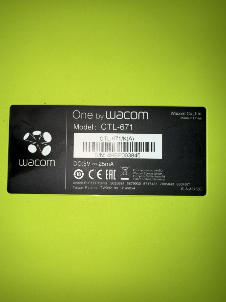 Wacom Tablet PC: Tablette graphique Wacom One CTL-671 avec stylet inclus – Usato da Saxon venduto da Diboyzz 2
