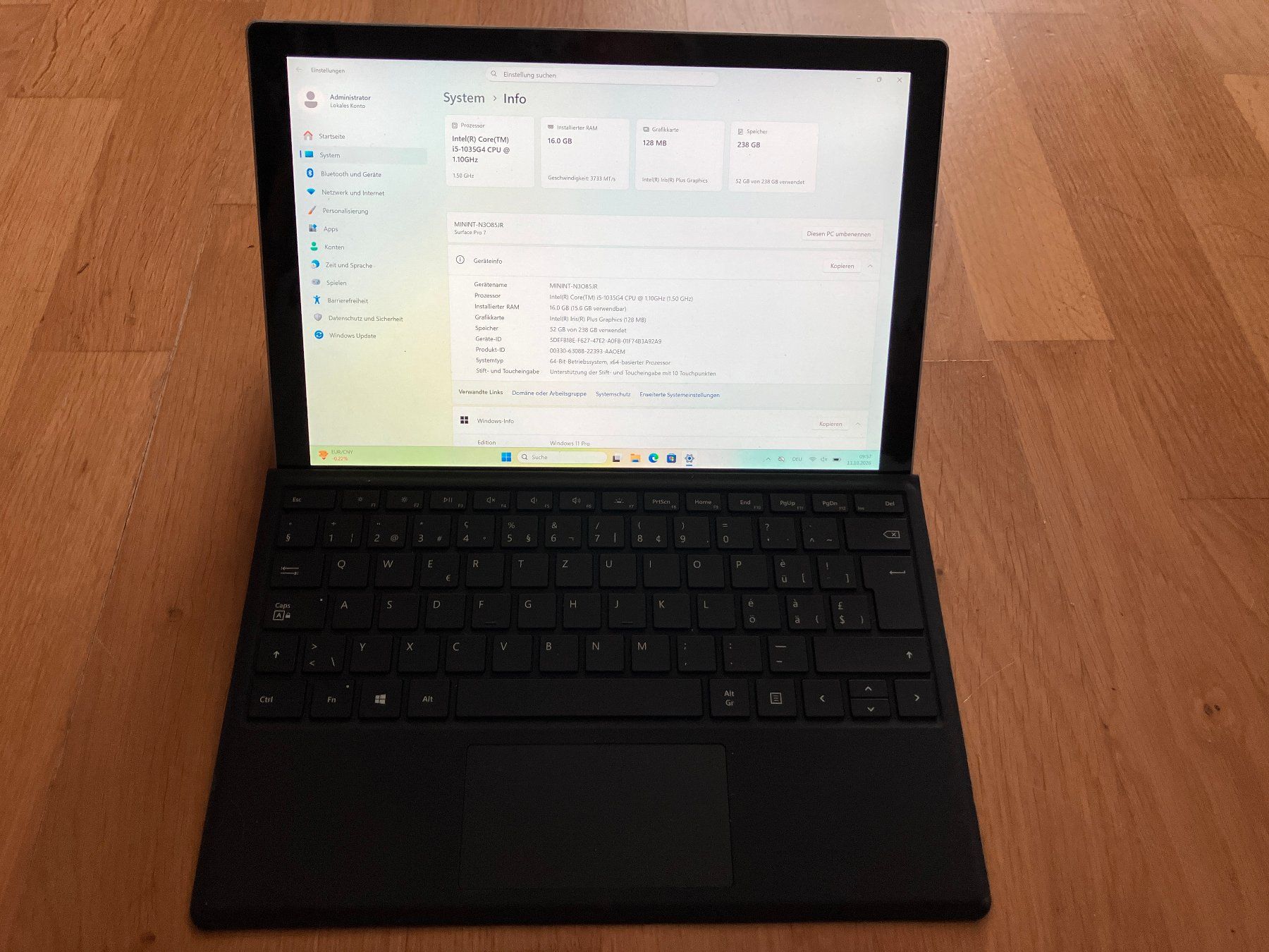 Microsoft Tablet PC: Microsoft Surface Pro 7 – Usato da Jegenstorf venduto da Mithras