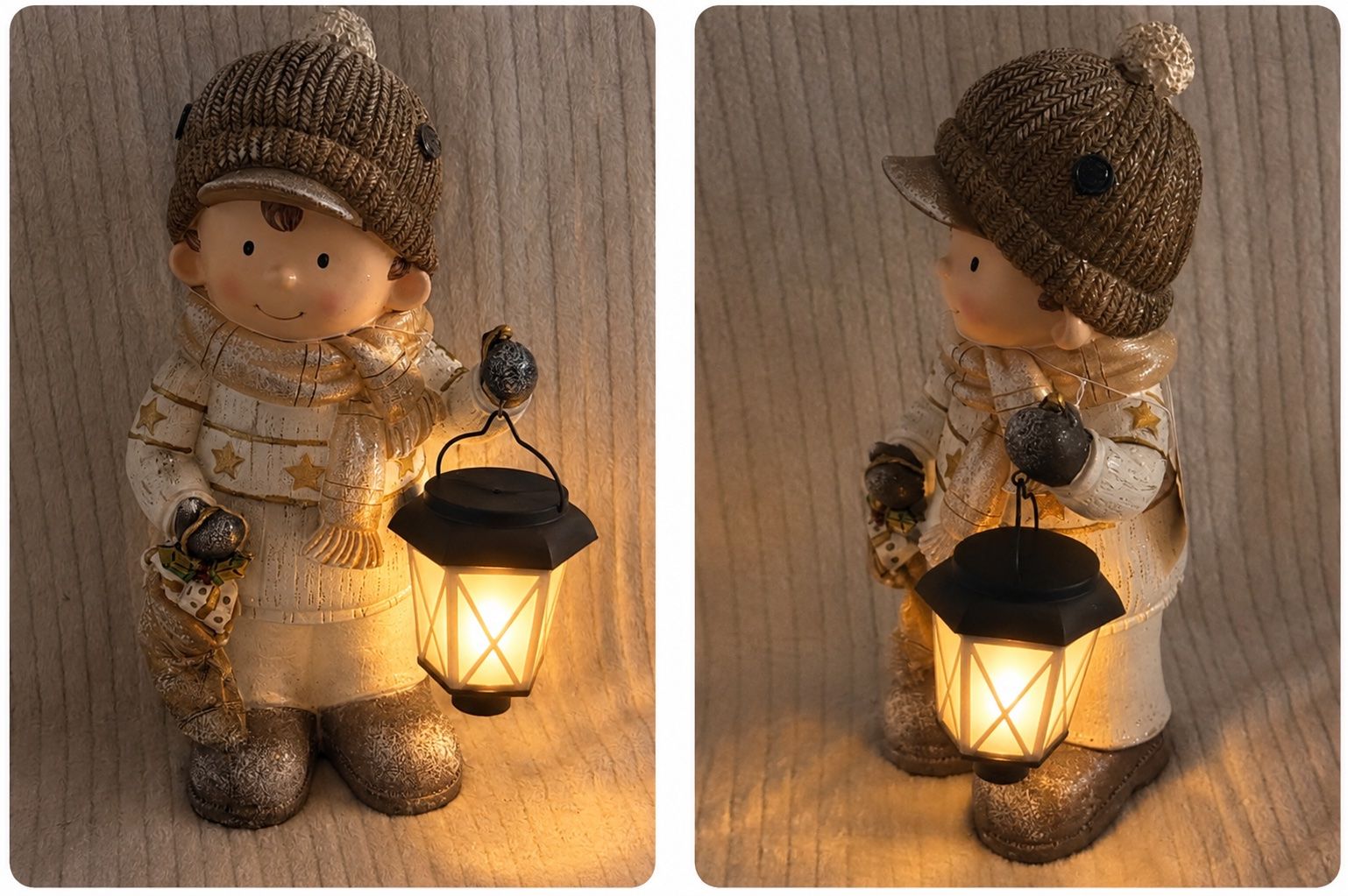 Alle Dekorationen: Deko Figur Junge mit Laterne LED Solar – Neu und originalverpackt aus Oberegg von MR-shop
