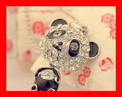 Panda Anhänger inkl. Kette Bär Halskette Geschenkidee chain