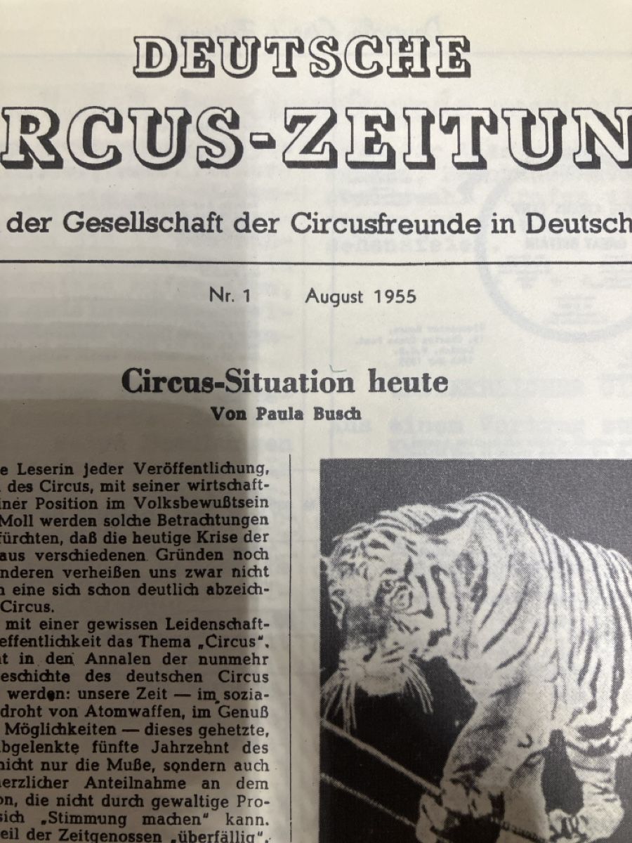 Riviste & Magazine: Circus Zeitung 1955 – Usato da Erlenbach im Simmental! venduto da Simmentaler-Perlen 1