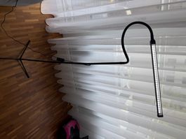 LED Stehlampe mit flexiblem Schwanenhals zu verkaufen 💡