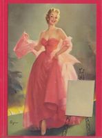 PIN UP GIRL KARTE, BALLKLEID