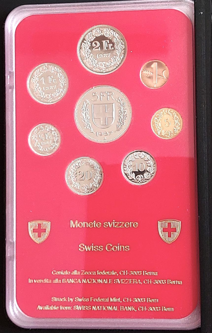 Tutti le monete: CH - Münzsatz 1987 pp – Nuovo (secondo la descrizione) da Arch venduto da repros 2