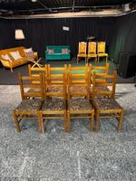 8 Vintage Holz stühle