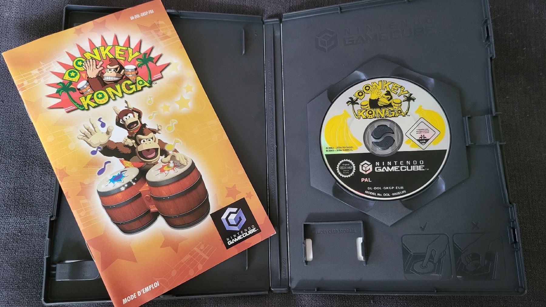 Nintendo Giochi: Donkey Konga inkl. Bongo DK / Gamecube Spiel. – Nuovo (secondo la descrizione) da Biel/Bienne venduto da Retrohr 4