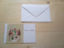 carte de vœux de pour Noël «Buon Natale» en italien - neuve