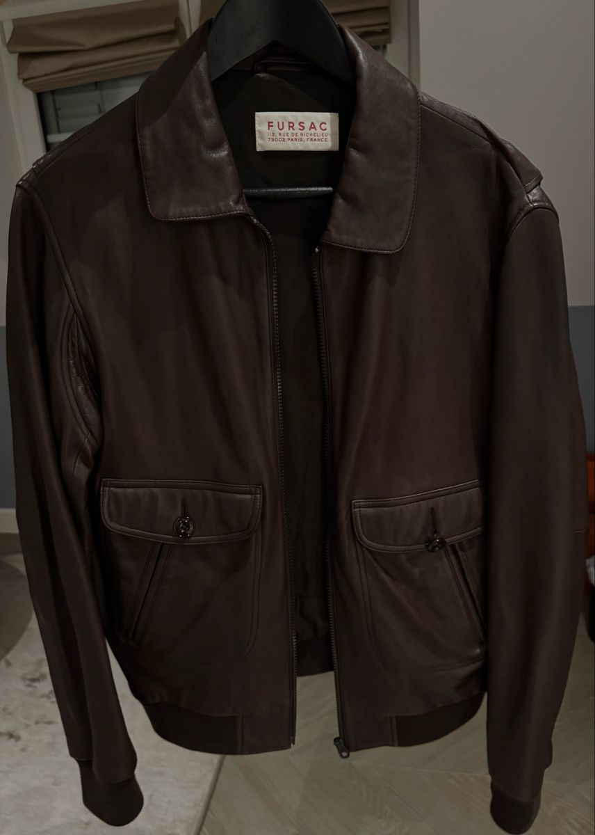 Vestes: Fursac - Leather Bomber Jacket - M – Neuf (Voir description) à Collonge-Bellerive par alejan_0984