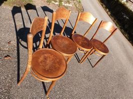 4 Stühle Holzstühle Bistrostühle Beizenstühle Horgenglarus