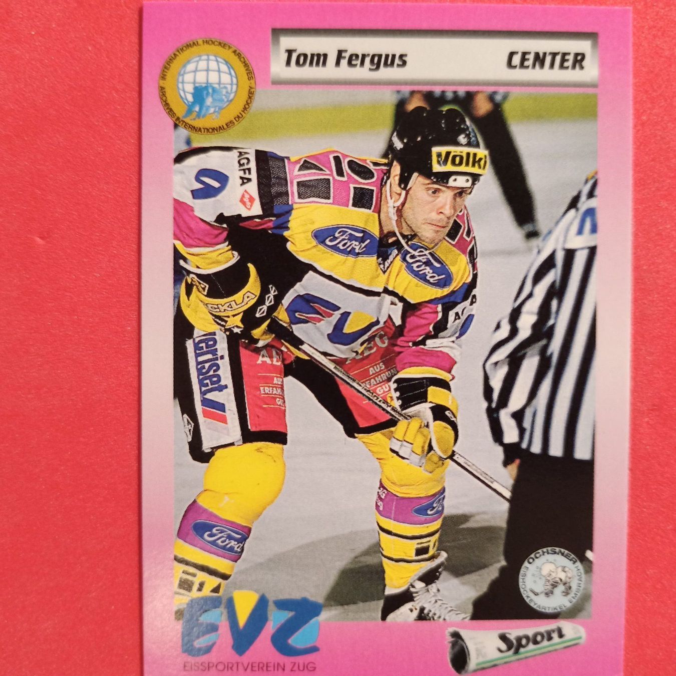 Carte collezionabili: Tom Fergus - EVZ - 1993/94 – Usato da Dübendorf venduto da kb86_MOVIE