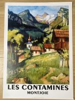Vintage plakat - Berg - Contamines Mt Joie
