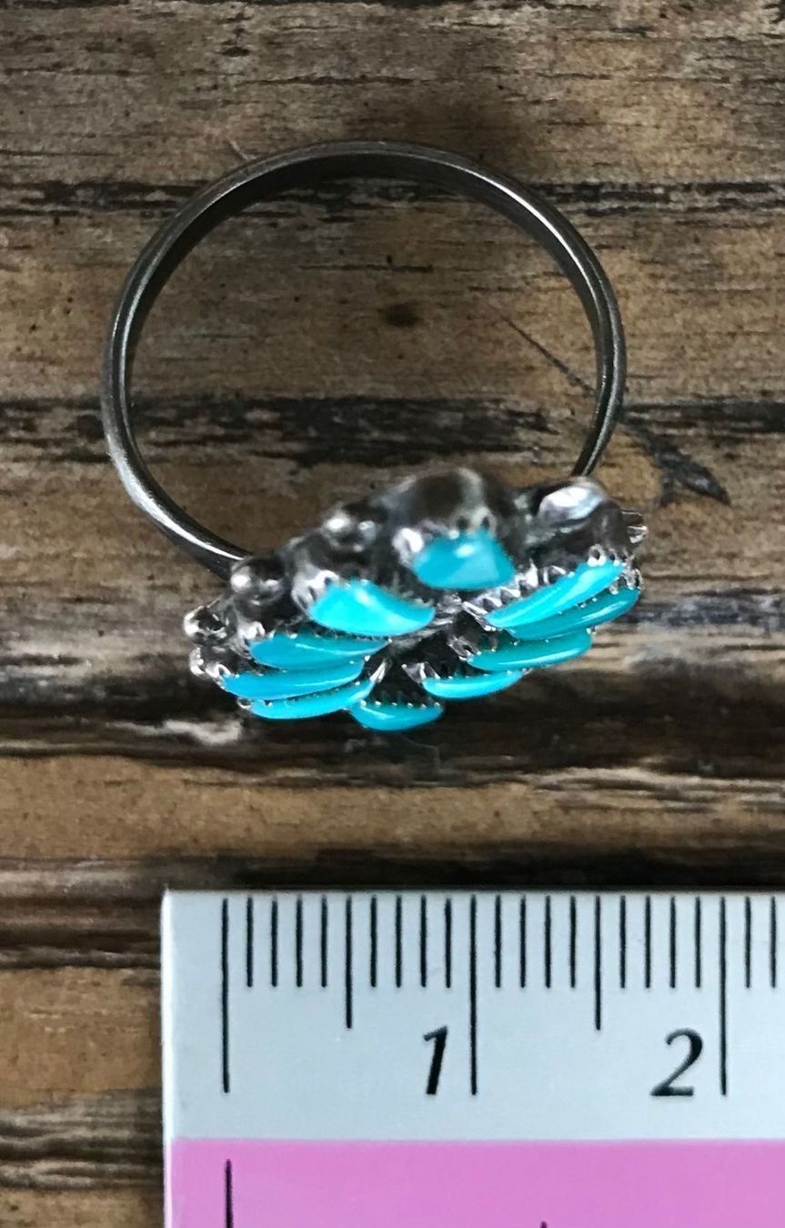 Anelli: Indianer-Schmuck - Türkis-Ring, Vintage – Usato da Richterswil venduto da giacometti222 3
