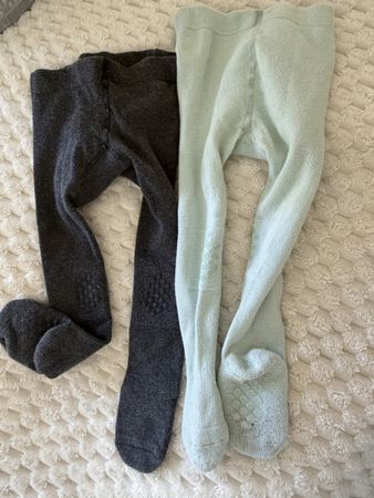 Lot de 2 collants chauds pour bébé, taille 86/92