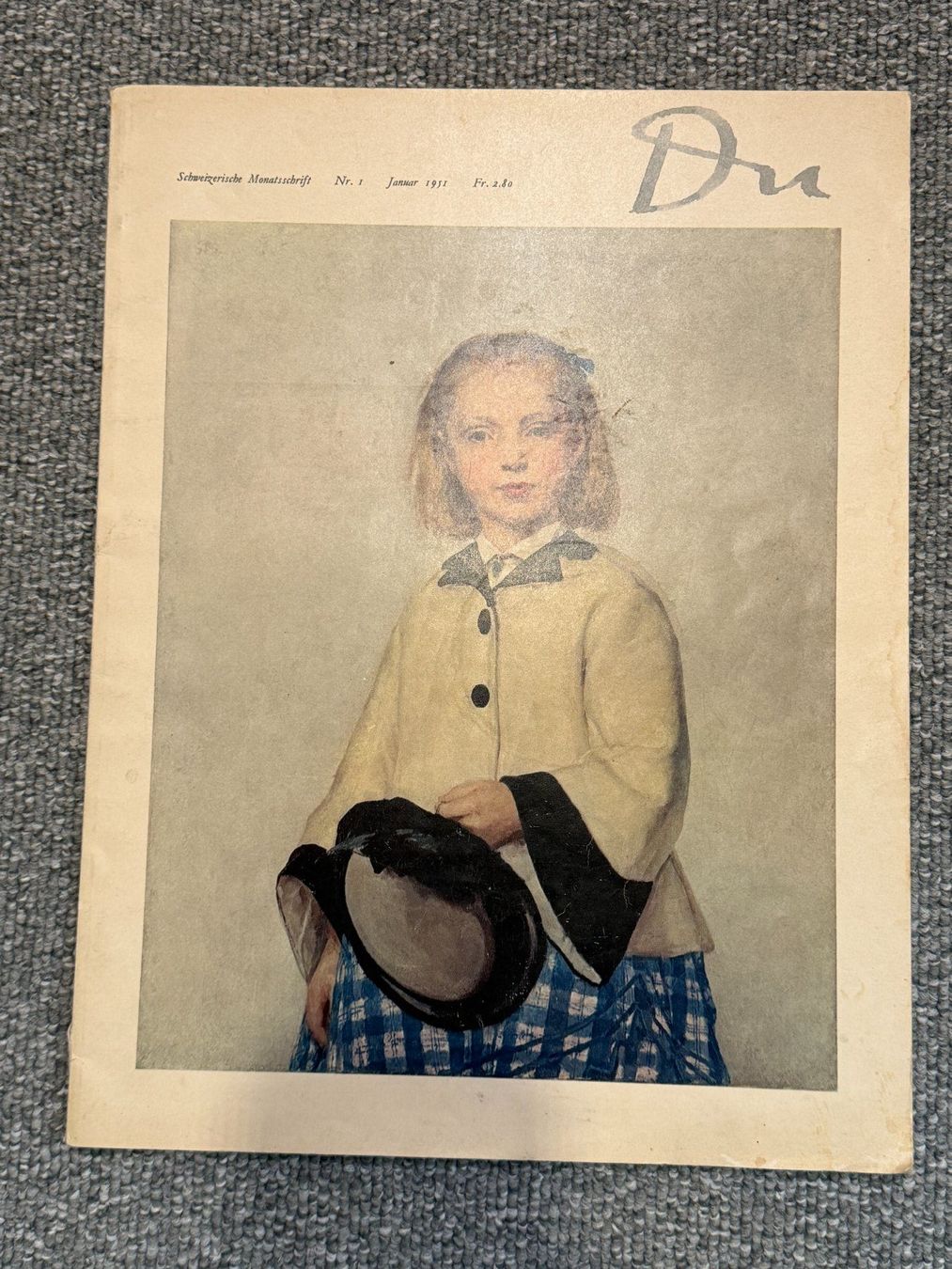 Zeitschriften & Magazine: DU Schweizerische Monatsschrift Nr. 1 Januar 1952 – Gebraucht aus Lengnau BE von riodac