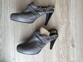 Leder Schuhe Milano Bag gr. 40 mit Plattform