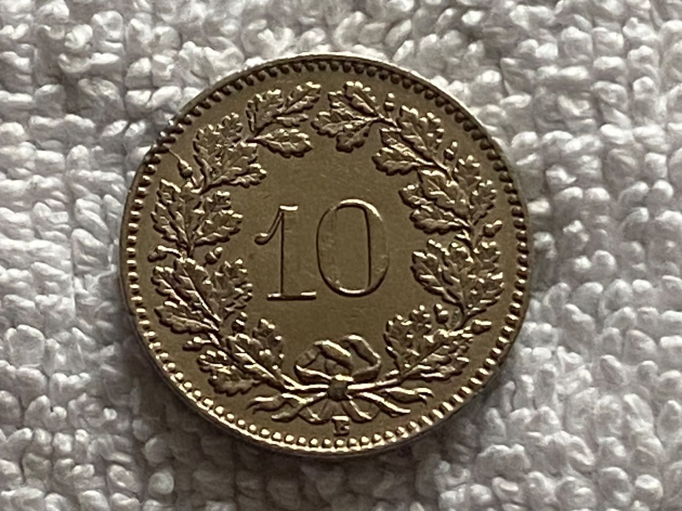 Alle Münzen: 10 centimes/rappen 1924 Abart – Gebraucht aus Nyon von Ilmi09 1