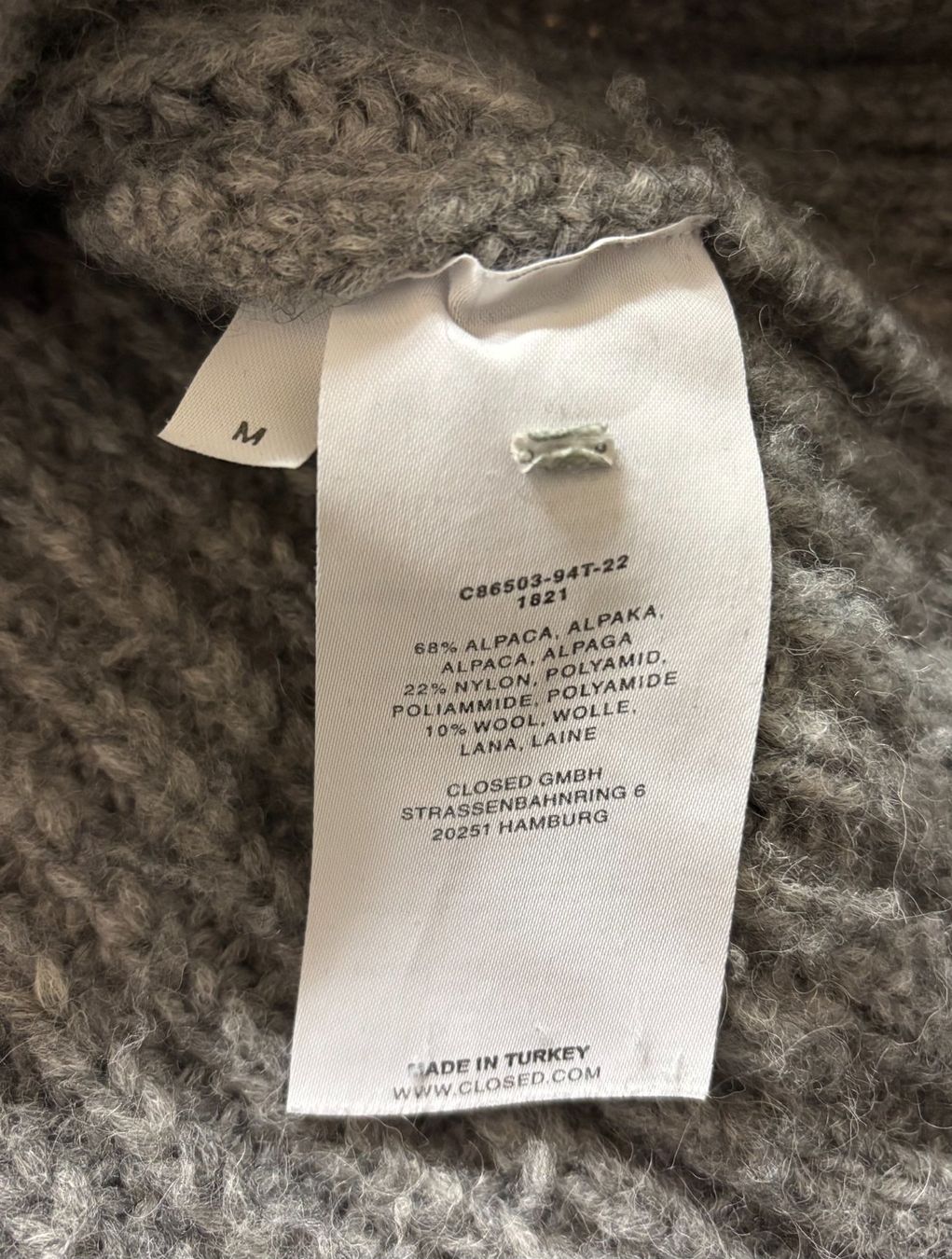 Closed Maglioni & Felpe: Rollkragen Pullover - Closed - Alpaca Wolle - Medium - Grau – Nuovo (secondo la descrizione) da Zürich venduto da dom_9h7m 3