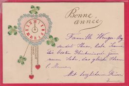 PRÄGEKARTE, BONNE ANNÉE, 31.12.1903
