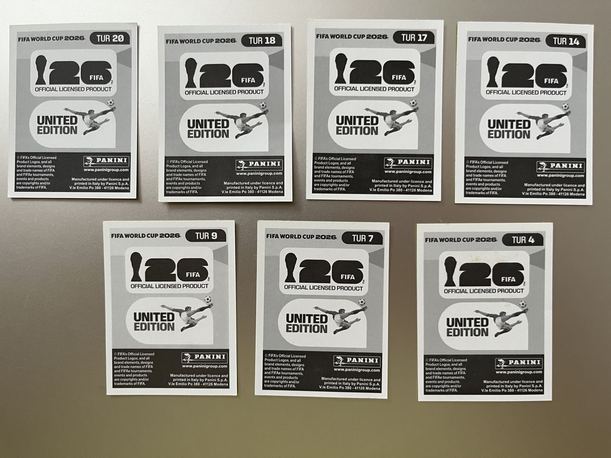 Panini Sammelbilder & Trading cards: TUR 4, TUR7, 9, 14,17,18,20 – Neu (gemäss Beschreibung) aus Au ZH von Paninifieber26 1