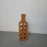 Holz Weinregal für 8 Flaschen, Flaschenform, Top Zustand!