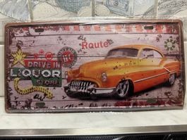 Blechschild Drive Liquor Store 15/30cm Neu