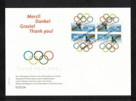 2006  Olymp.Winterspiele Souvenierkarte "nicht verausgausgab