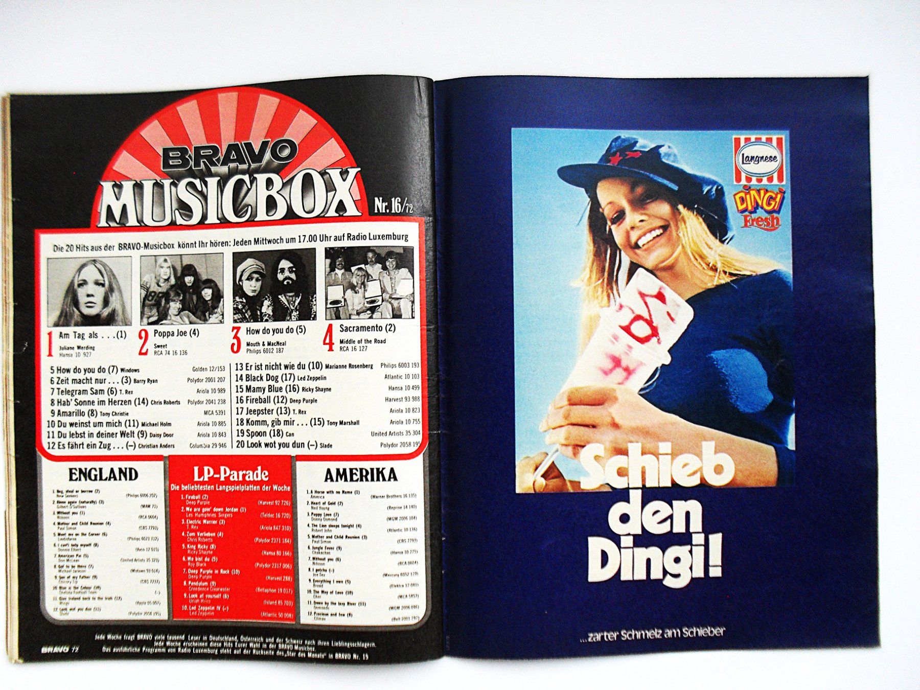 Zeitschriften & Magazine: BRAVO Heft 12.APRIL.1972 – Gebraucht aus Zürich von erfreut01 5