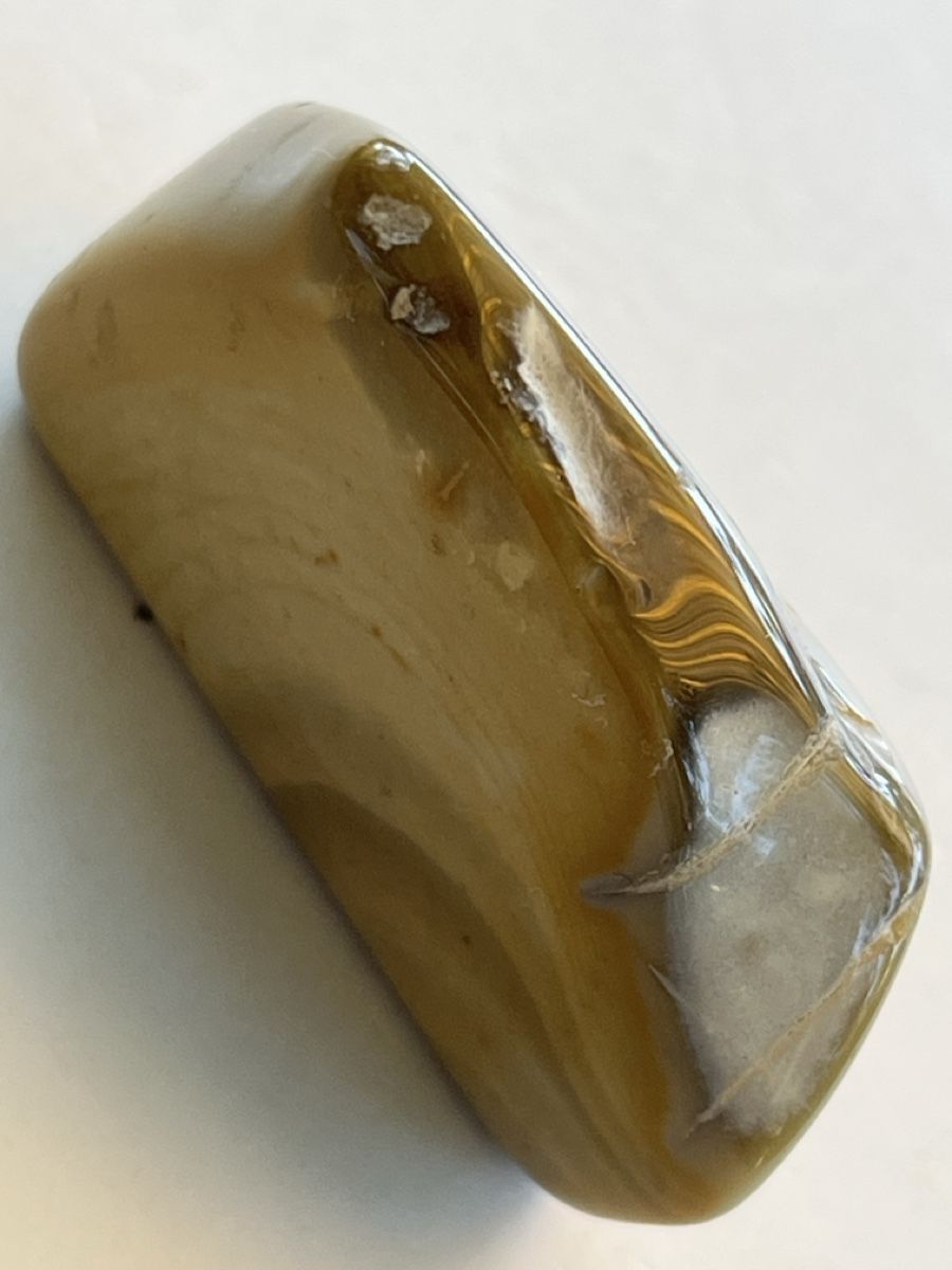 Minerali & Pietre curative: Rundum geschliffen und polierter Silex / Flint, gebohrt – Usato da Uster venduto da Arrayo 9