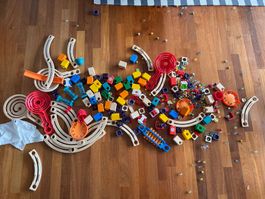 Riesiges Hape Quadrilla-Kugelbahn-XXL-Set inkl. Music Motion