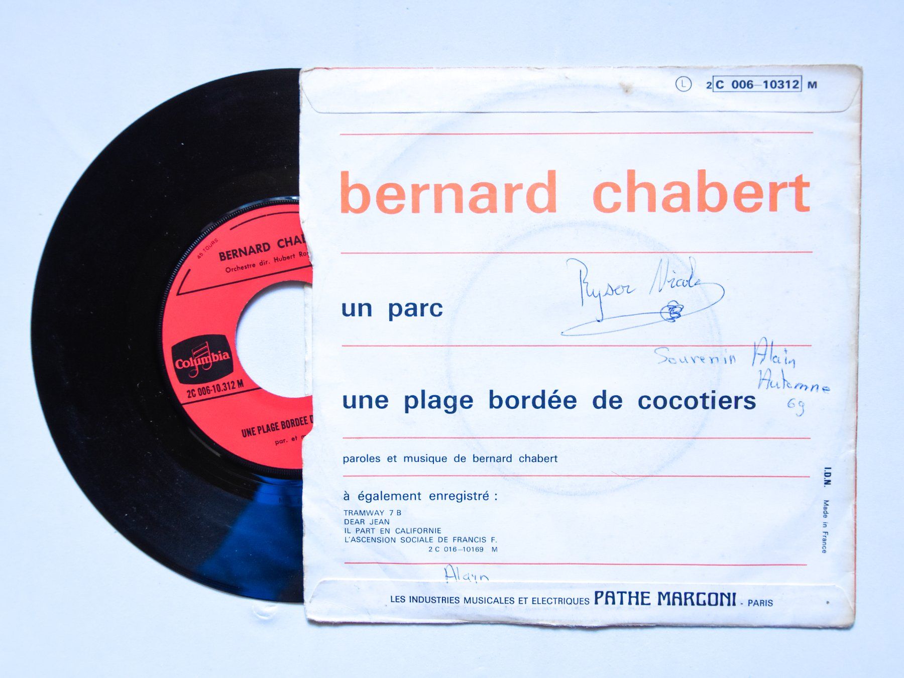 Dischi in vinile: Bernard Chabert - Un parc (RARE) – Usato da Belmont-sur-Yverdon venduto da ag97 1