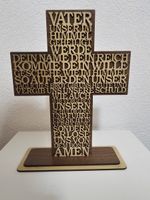 iideales weihnachtsgeschenk Kreuz Holz mit dem Vater Unser