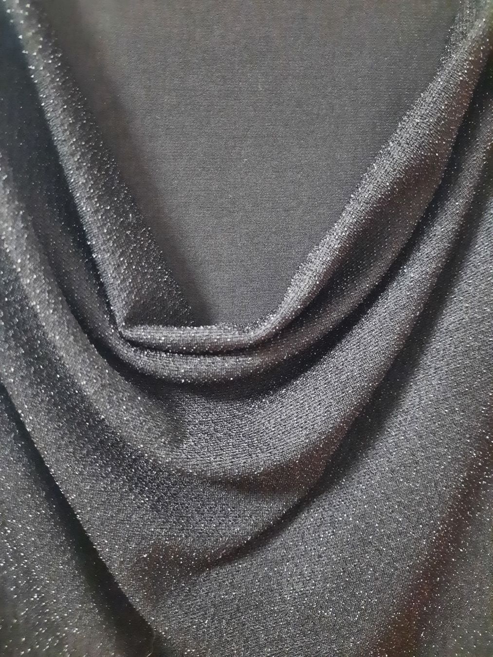 Vestiti: Robe noire drapée, cloutée épaules, soirée/cocktail, T 36 – Usato da Delémont venduto da san_vkk9 3