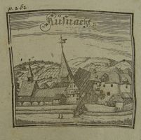 KÜSNACHT, KUPFERSTICH, BLUNTSCHLI 1742