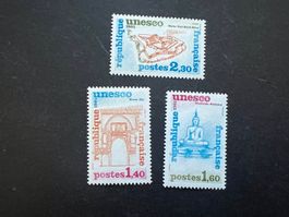France 1981, Official UNESCO set ** Mi 24-26 (D663)