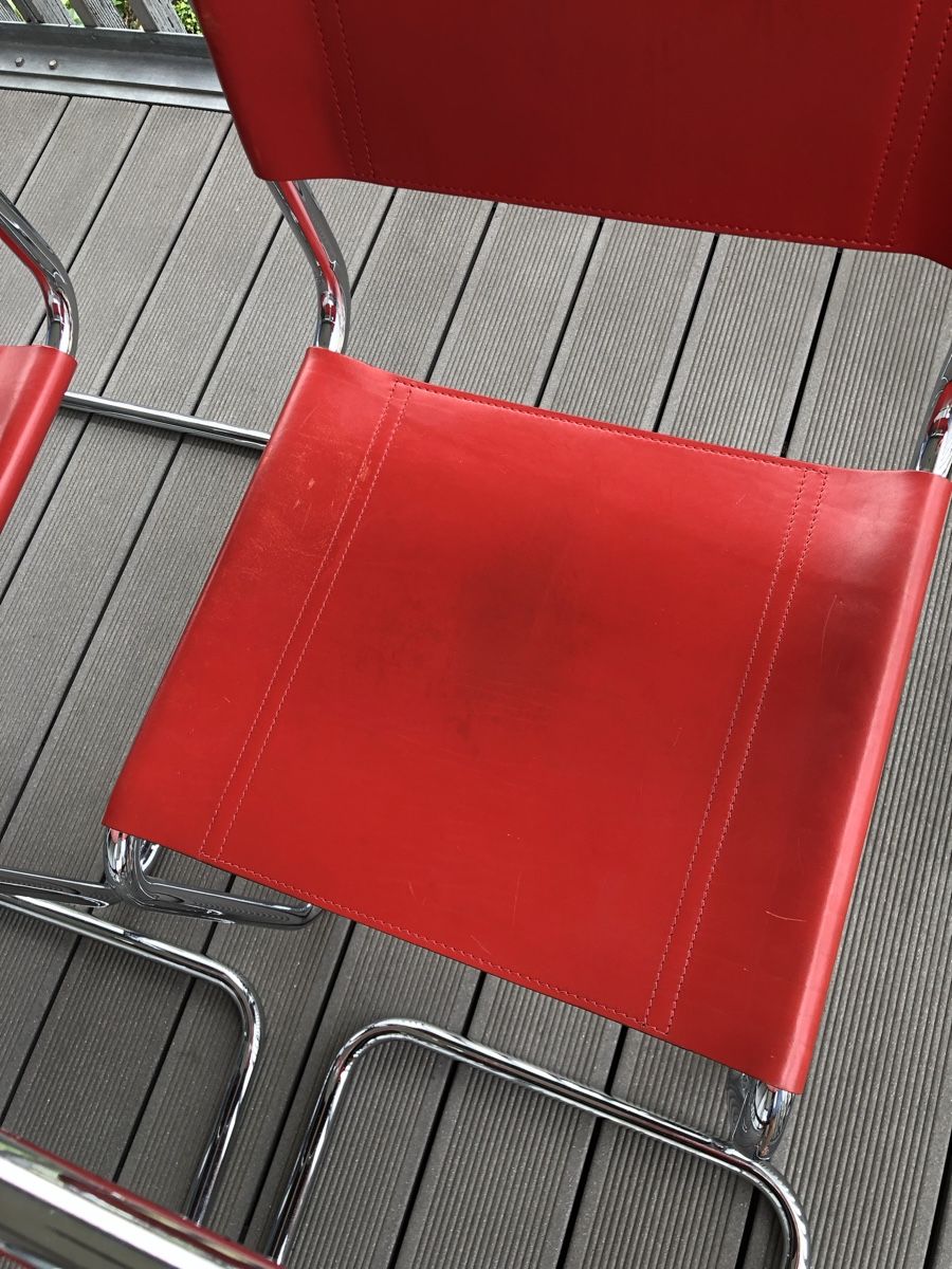 Sedie: Mobilia Italia Leder Freischwinger Rot – Usato da Fribourg venduto da ann_l9b7 7